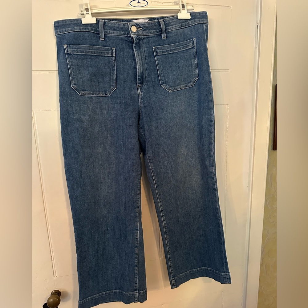 PAIGE Blue Flare & Wide Leg Jeans